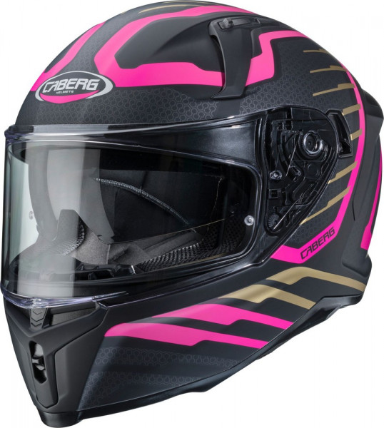 Caberg Motorrad Integralhelm Avalon Forge Matt Schwarz/Fuchsia Gold