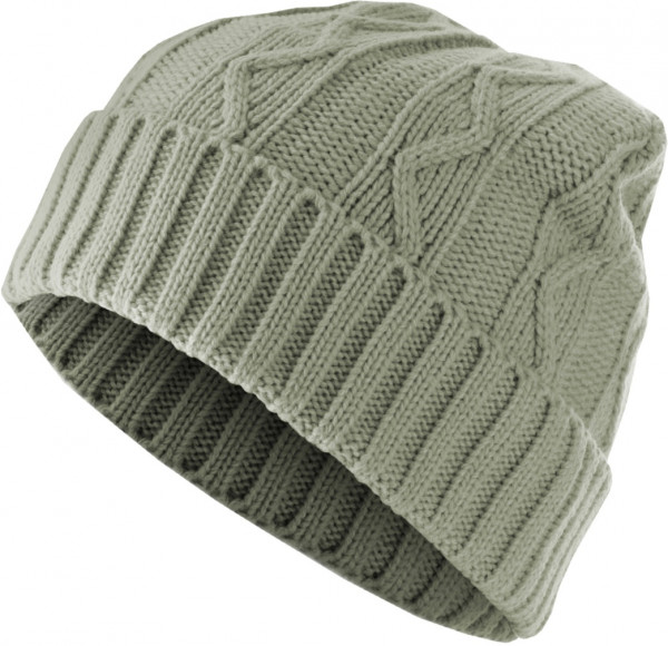 MSTRDS Beanie Beanie Cable Flap Grey
