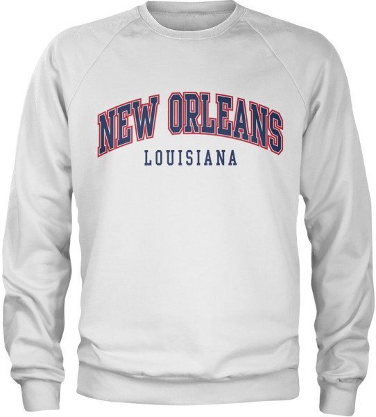 New Orleans Louisiana Sweatshirt White