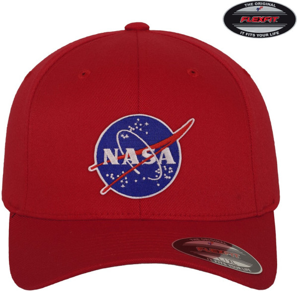 NASA Insignia Flexfit Cap Red