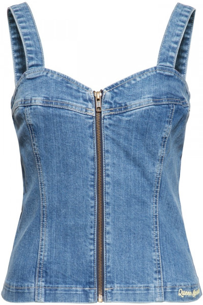 Queen Kerosin Denim Corsage QKU21002 Denim
