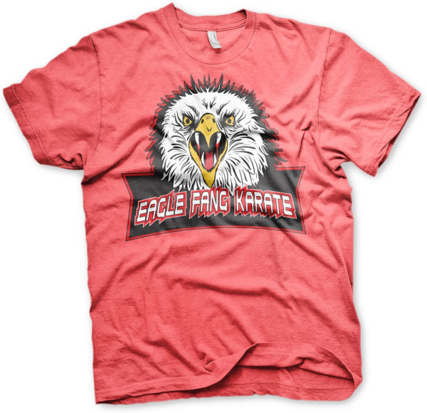 Cobra Kai Eagle Fang Karate T-Shirt Red-Heather