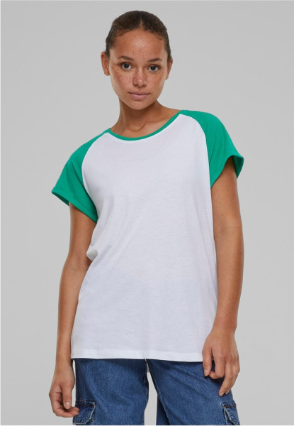 Urban Classics Damen T-Shirt Ladies Contrast Raglan Tee TB1913