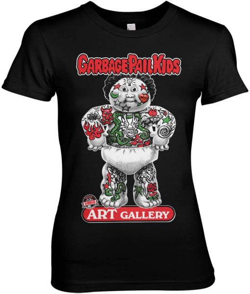 Garbage Pail Kids Art Gallery Girly Tee Damen T-Shirt Black