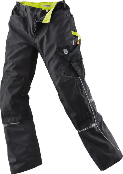 Terrax Workwear Kinder Arbeitshose Schwarz/Limette