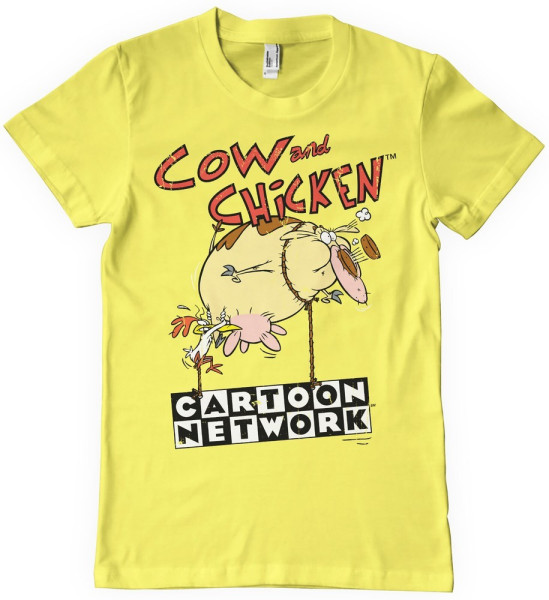 Cow And Chicken Balloon T-Shirt Yellow