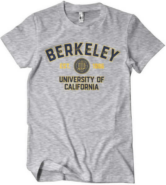 Berkeley University of California Est 1886 T-Shirt Heather-Grey