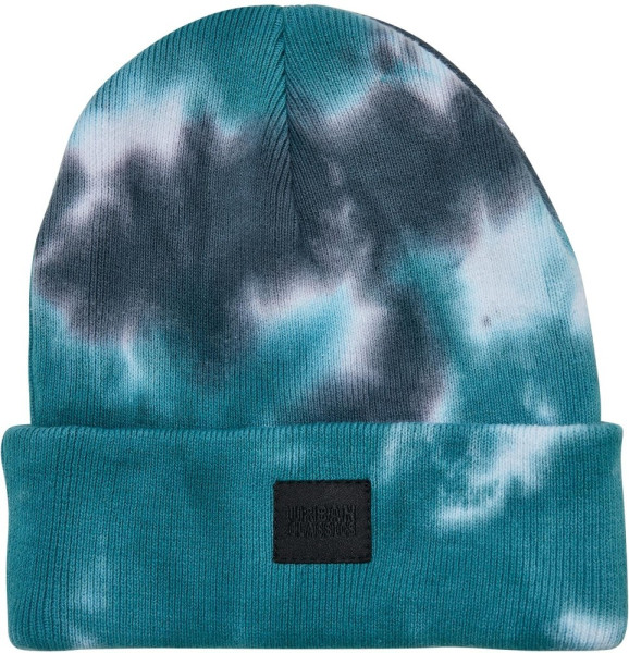 Urban Classics Jungen Mütze Tie Dye Beanie Kids Grey/Teal