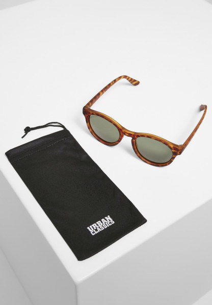 Urban Classics Sonnenbrille Sunglasses Sunrise UC Brown Leo/Green