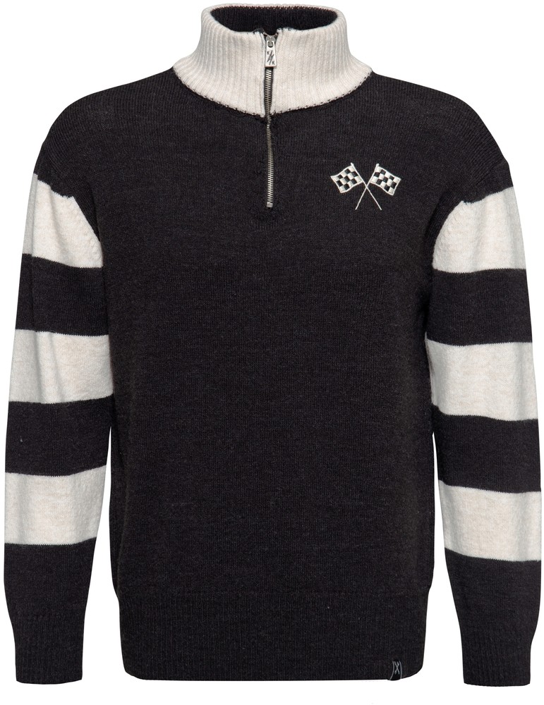 King Kerosin Strickpullover KKI14010 Schwarz - Herren / Unisex