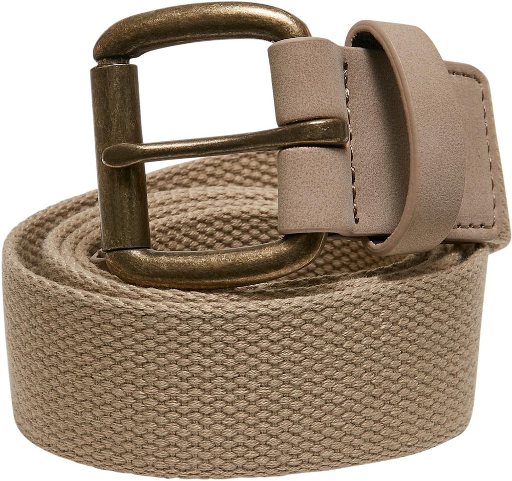 Urban Classics Gürtel Eyelet Canvas Belt Beige - Herren / Unisex