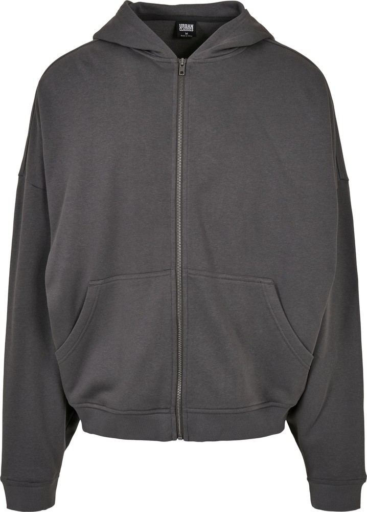 Urban Classics Organic 90's Zip Hoody Darkshadow - Herren / Unisex