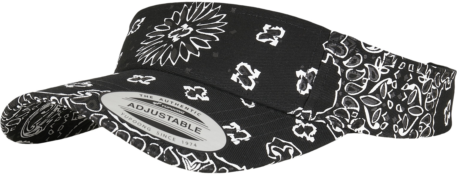 Flexfit Cap Visor Bandana Print Schwarz - Herren / Unisex