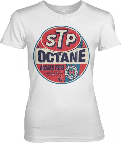STP Octane Booster Girly Tee Damen T-Shirt White