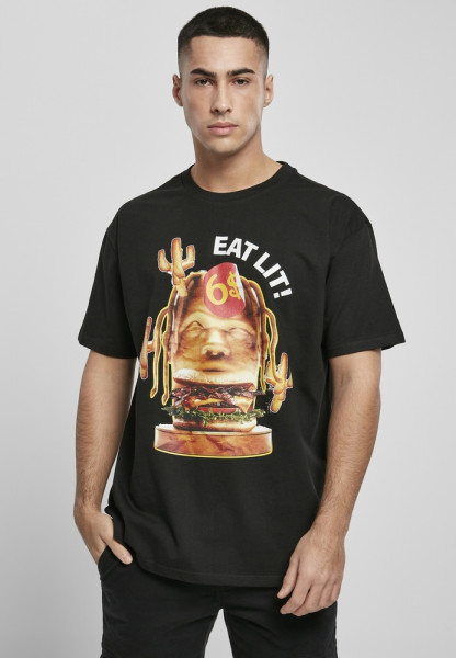 Mister Tee T-Shirt Eat Lit Oversize Tee Black