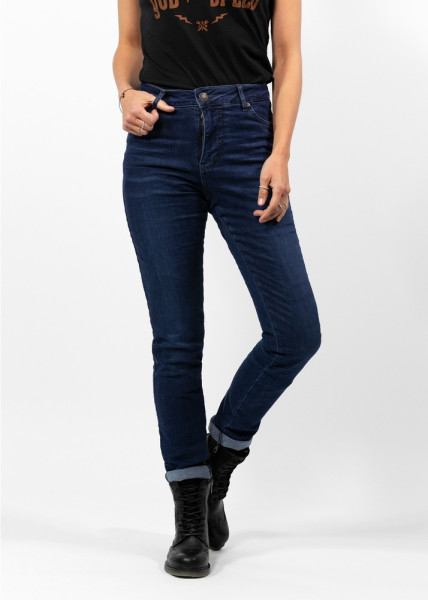 John Doe Motorrad Hose Betty High Jeans Blue-XTM