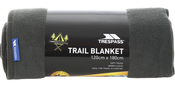 Trespass Snuggles - 120 X 180Cm Blanket Charcoal