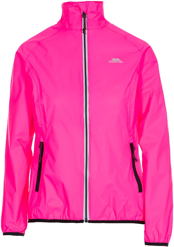 Trespass Damen Regenjacke Beaming - Female Active Packaway Jacke Hi Visibility Pink - Damen