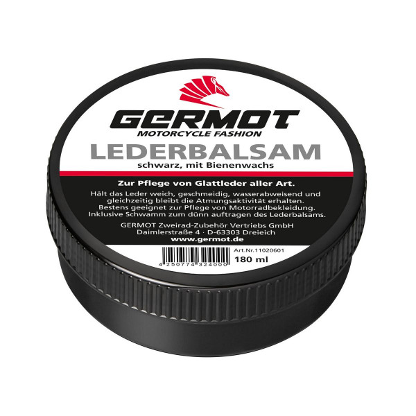 Germot Lederbalsam Schwarz mit Bienenwachs - 180 ml-Black