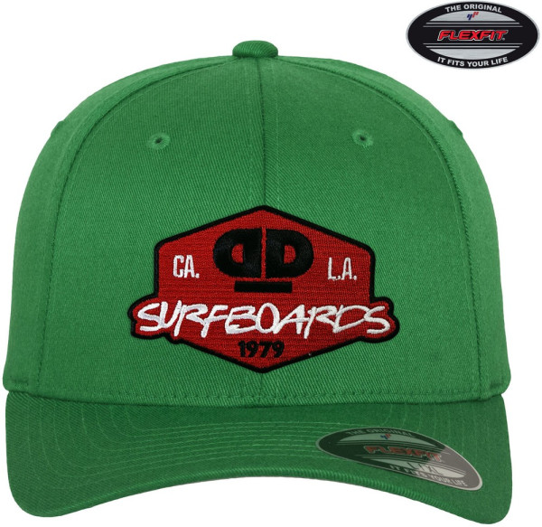 Dope & Deep Surfboards Flexfit Cap Green