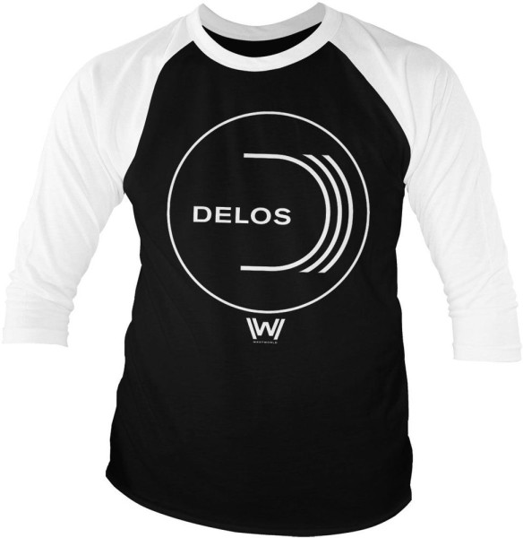 Westworld Delos Logo Baseball 3/4 Sleeve Tee WB-19-WESTW002-H59-10