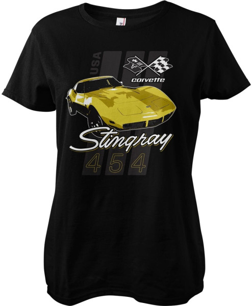 Corvette Damen T-Shirt Stingray 454 Girly Tee GM-5-CORV013-H70-12