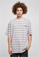 Starter Black Label T-Shirt Look For The Star Striped Oversize Tee Lilac/Palewhite/Heavymetal