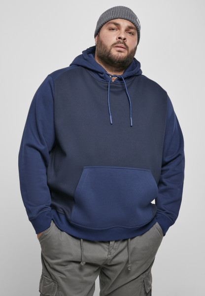 Urban Classics Hoodie 2-Tone Fake Raglan Hoody Midnightnavy/Darkblue