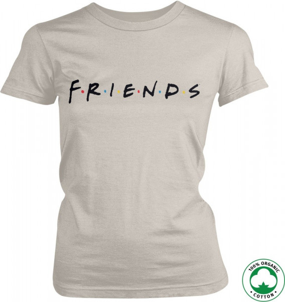 Friends Logo Organic Girly Tee Damen T-Shirt Off-White