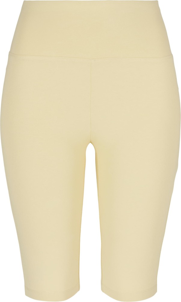 Urban Classics Damen Ladies Organic Stretch Jersey Cycle Shorts Softyellow - Damen