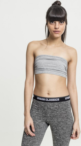 Urban Classics Female Shirt Ladies Bandeau Top Grey