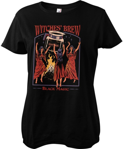 Steven Rhodes Damen Witches Brew Black Magic Girly Tee