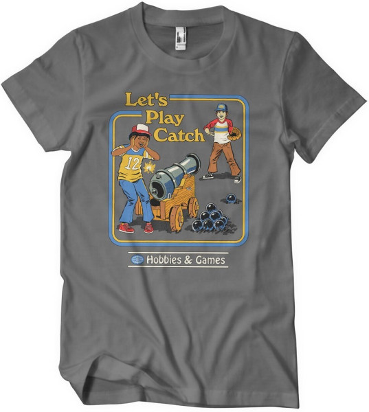 Steven Rhodes Let'S Play Catch T-Shirt Darkgrey