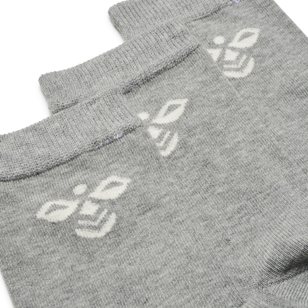 Hummel Kinder Socke Sutton 3-Pack Sock Grau Melange - Herren / Unisex