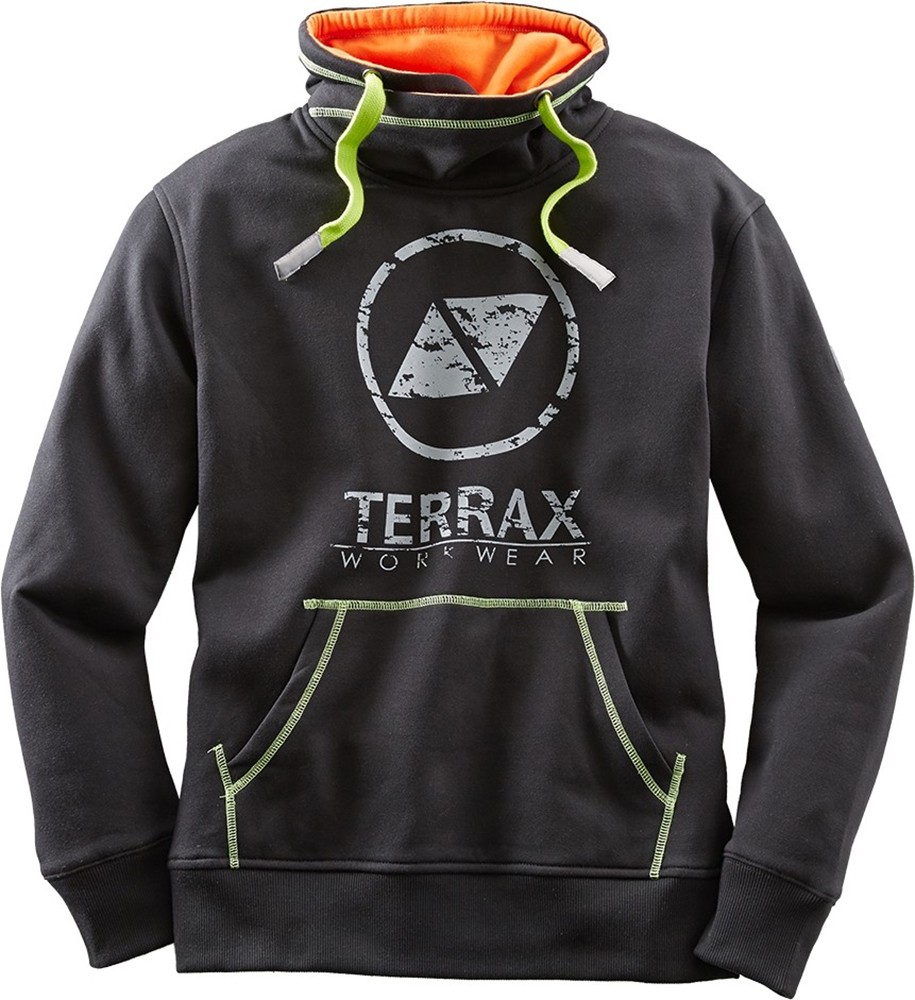 Terrax Workwear Sweatshirt Schwarz/Limette - Herren / Unisex