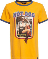 King Kerosin Hot Dog Oldschool Ringer T-Shirt Gelb