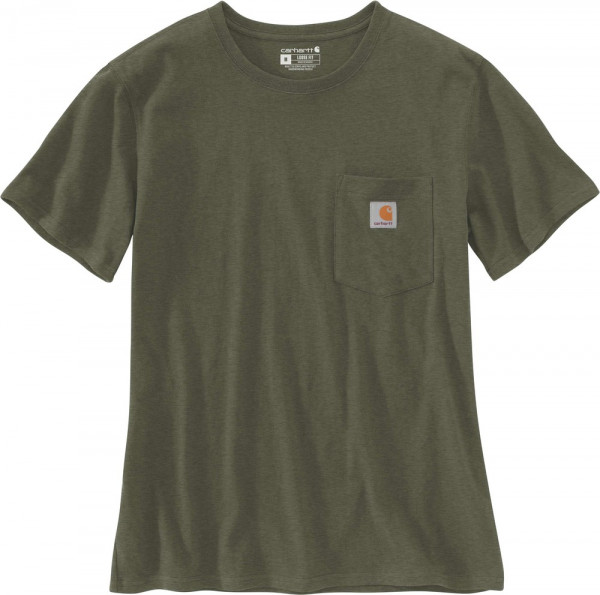 Carhartt Damen Workw Pocket S/S T-Shirt Basil Heather