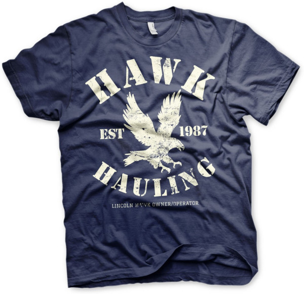 Over The Top Hawk Hauling T-Shirt Navy
