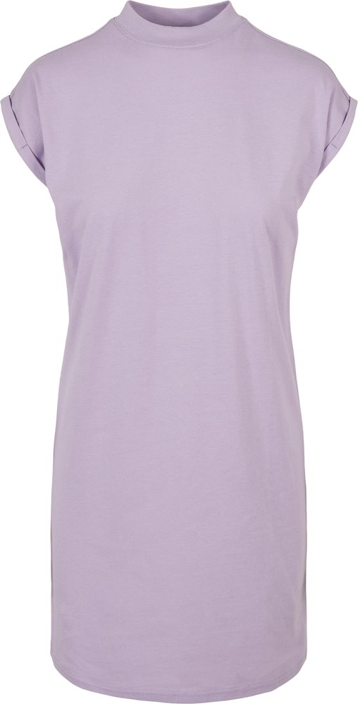 Urban Classics Damen Ladies Turtle Extended Shoulder Dress Lilac - Damen