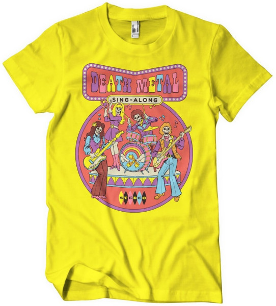 Steven Rhodes Death Metal Sing-Along T-Shirt Yellow