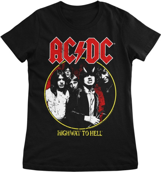 AC/DC Damen Highway To Hell 1979 Tour Girly Tee PS-5-ACDC001-H60-16