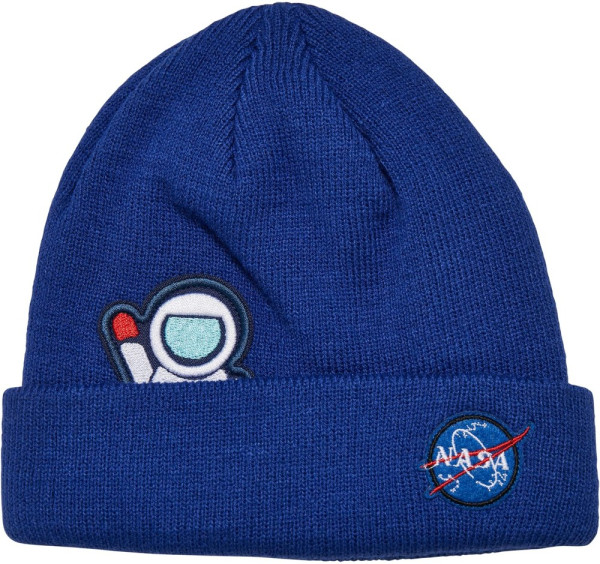 Mister Tee Jungen Mütze Nasa Embroidery Beanie Kids Royal