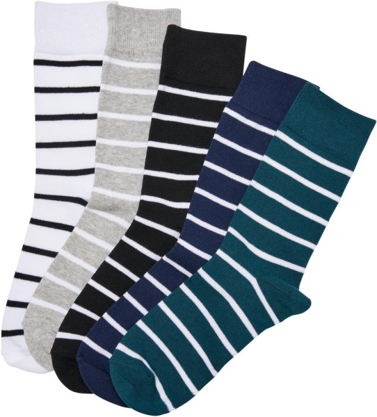 Urban Classics Socken Small Stripes Socks 5-Pack Wintercolor