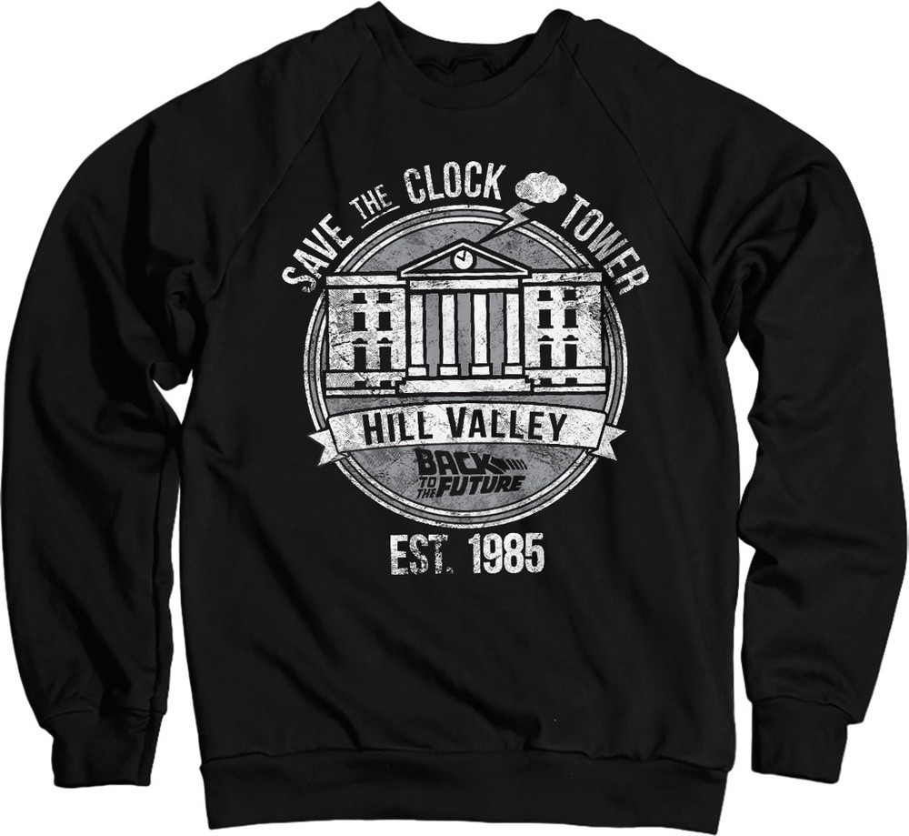 Back to the Future Save The Clock Tower Sweatshirt Schwarz - Herren / Unisex