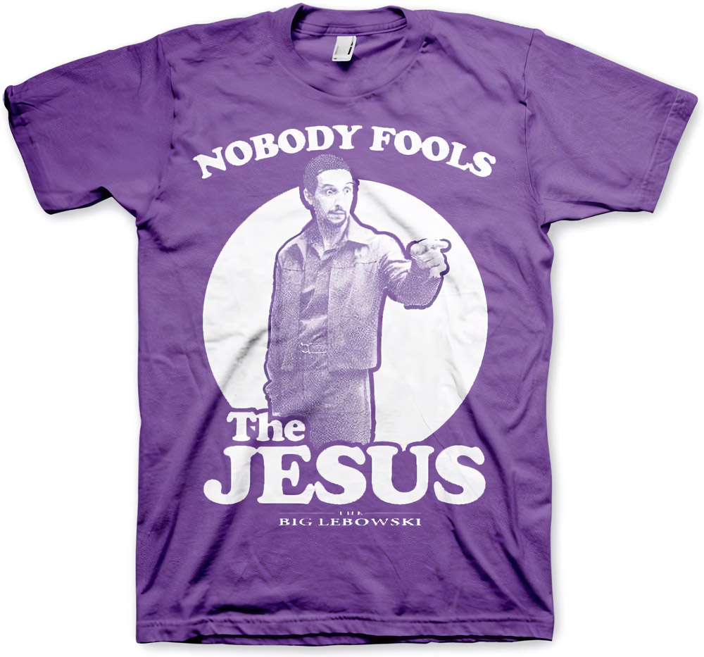 The Big Lebowski Nobody Fools The Jesus T-Shirt Purple - Herren / Unisex