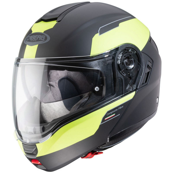 Caberg Motorrad Klapphelm Levo Prospect Matt Schwarz/Fluo-Gelb