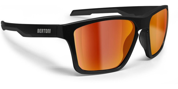 Bertoni Sportbrille Eyewear Fulvio 01 Black/Orange 676-FULVIO01