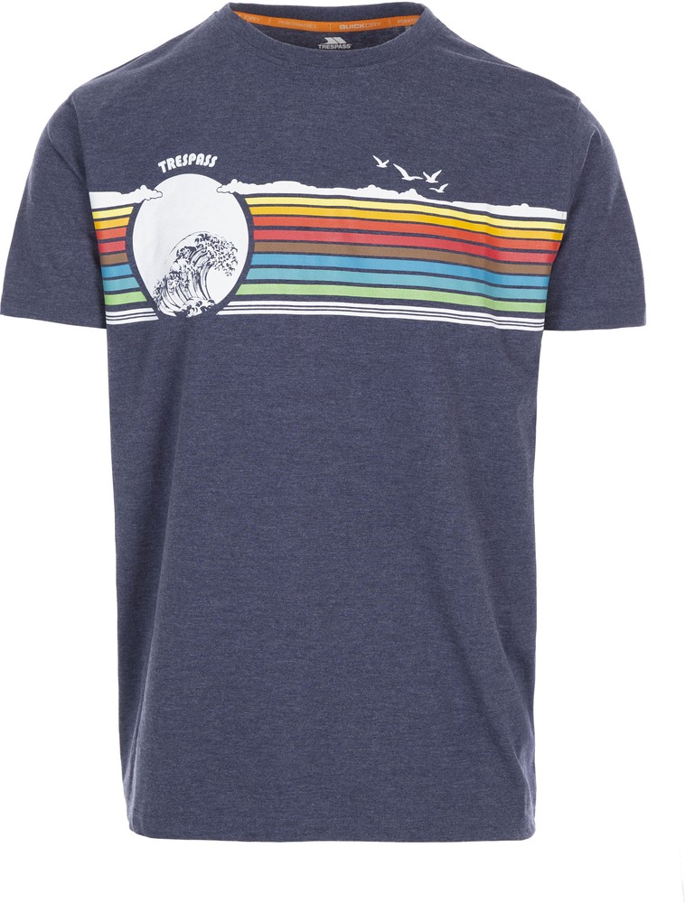 Trespass T-Shirt Lakehouse - Male T-Shirt Blau Marl - Herren / Unisex