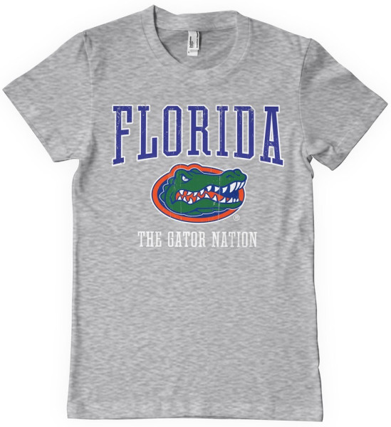 University of Florida Florida - The Gator Nation T-Shirt Heathergrey