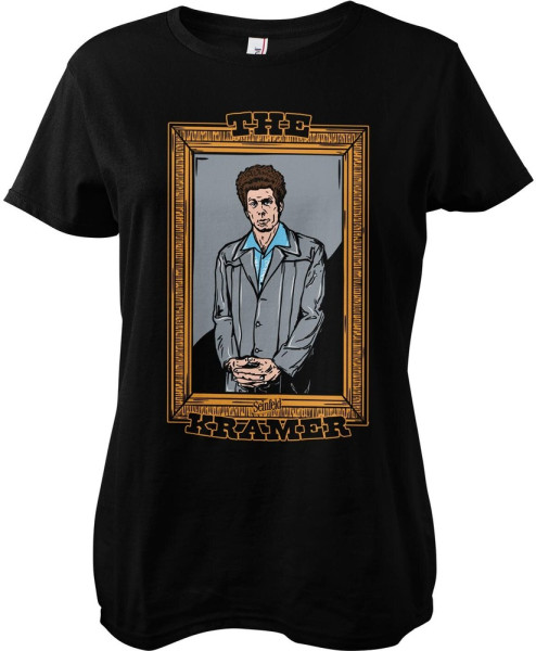 Seinfeld The Kramer Art Girly Tee Damen T-Shirt Black